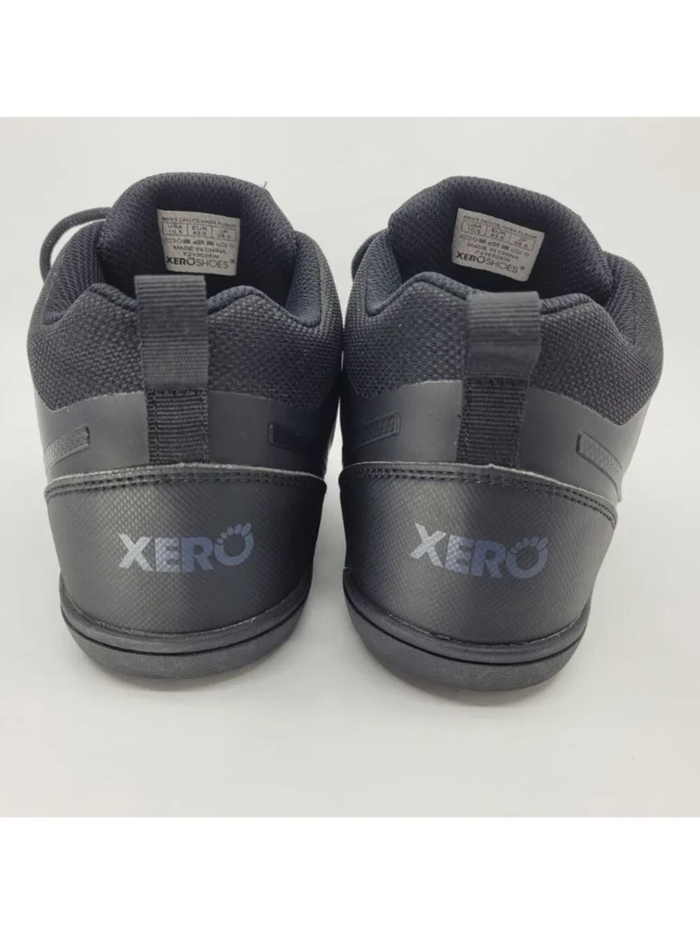 Xero Shoes Daylite Hiker Fusion Men's 10.5 Mid High Boot Black Minimalist NICE